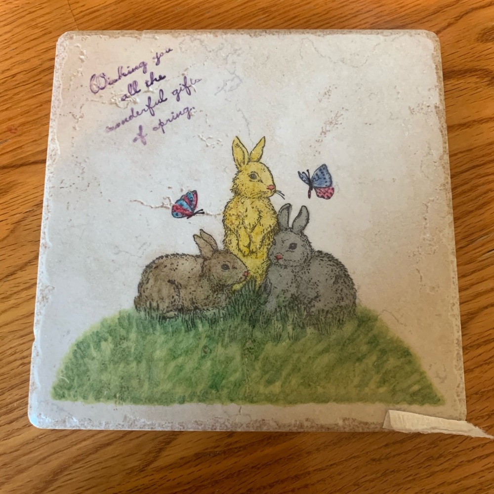 Spring / rabbit hot plate / trivet